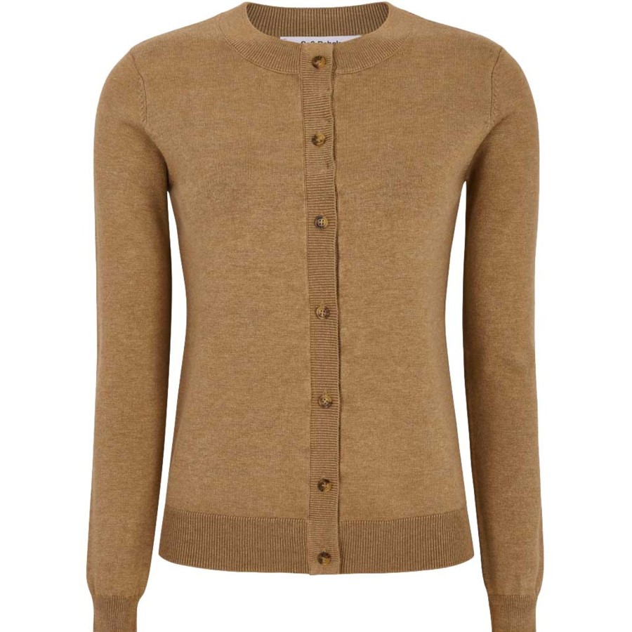 Overdele soft rebels | Soft Rebels Sr120-213 Marla Cardigan Knit Tiger'S Eye Melange